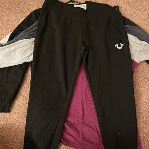 True religion jogger sweats!